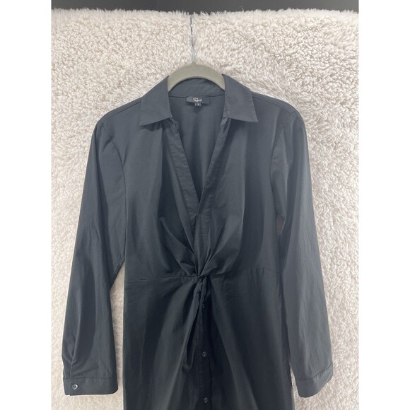 Rails Women Irie Midi Shirt Dress Size S Black Long Sleeve Collared Button Down - Picture 4 of 13